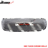 2007-2014 GMC Yukon Chrome Round Hole Mesh Style Upper + Lower  Grille