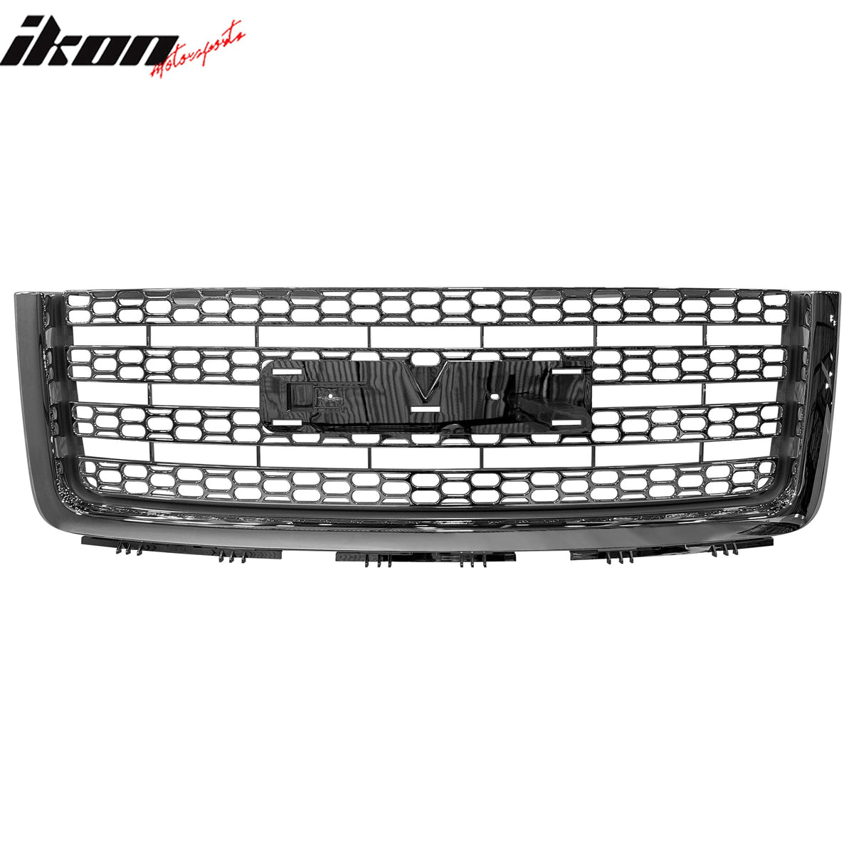 2012-2013 GMC Sierra Denali Chrome Front Bumper Hood Upper Grille ABS