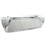 Fits 05-11 Tacoma Chrome Replacement Front Hood Bumper Mesh GrilleABS