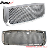 2005-2007 Dodge Dakota Honeycomb Sport Mesh Hood Bumper ABS Grille