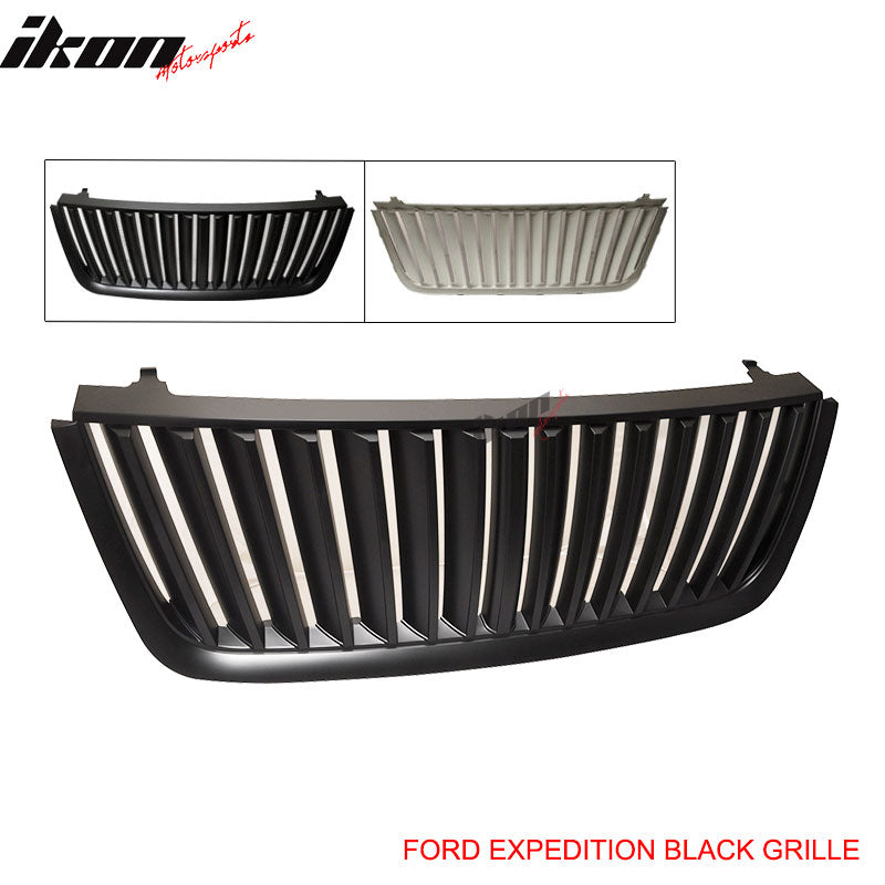 2003-2006Â Ford Expedition Front Upper Vertical Grille Unpainted ABS