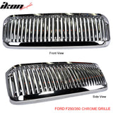 1999-2004Â Ford F250 F350 Excursion Vertical Hood Grill Grille Chrome