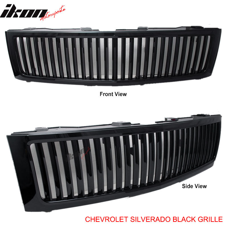 2007-2013Â Chevy Silverado 1500 Vertical Front Bumper Unpainted Grille