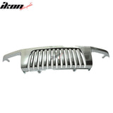 2002-2004 Nissan Xterra Vertical Chrome Front Bumper Hood Grille ABS