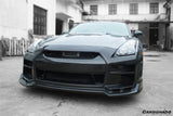 2008-2016 Nissan GTR R35 CBA  DBA BSE Style Front Bumper with LED