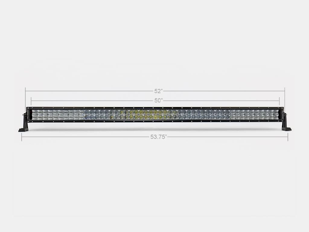 52" CURVED 5D Dual Row 5D Optic OSRAM LED Bar - Spot