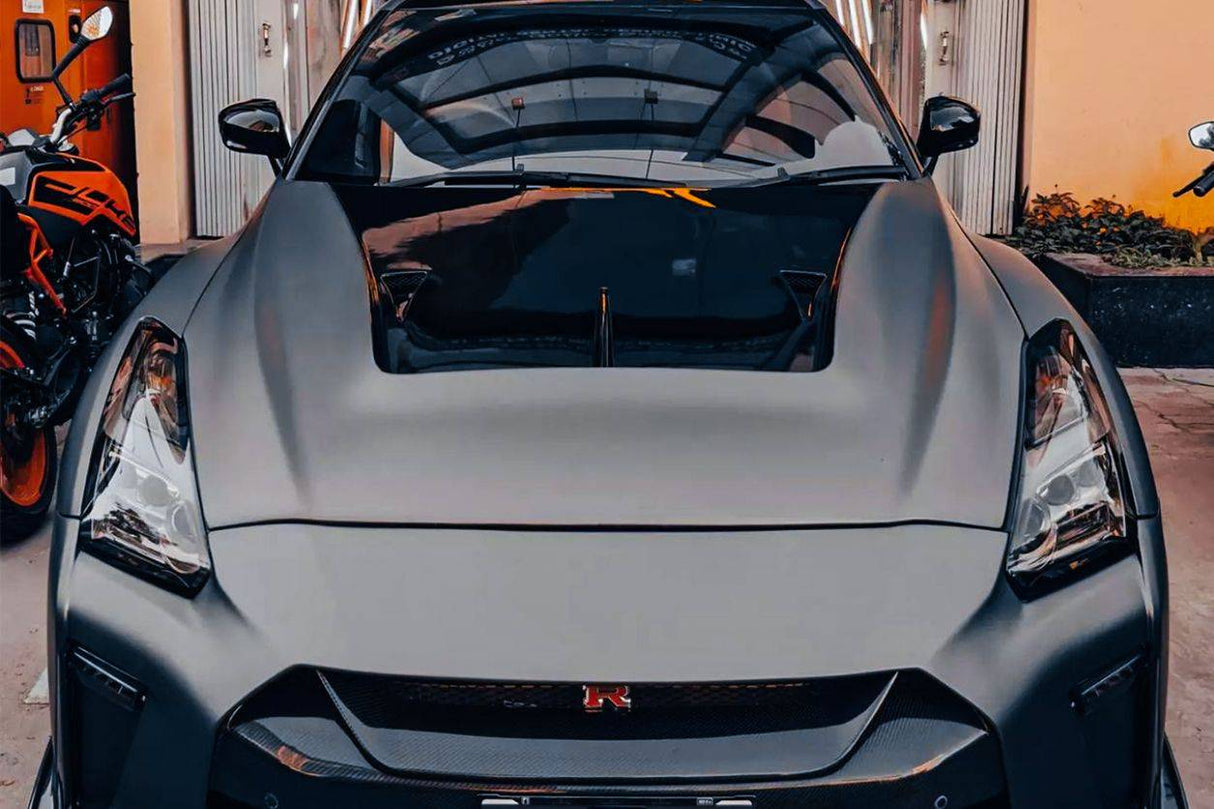 2009-2016 Nissan GTR R35 CBA  DBA LII Style Carbon Fiber Hood