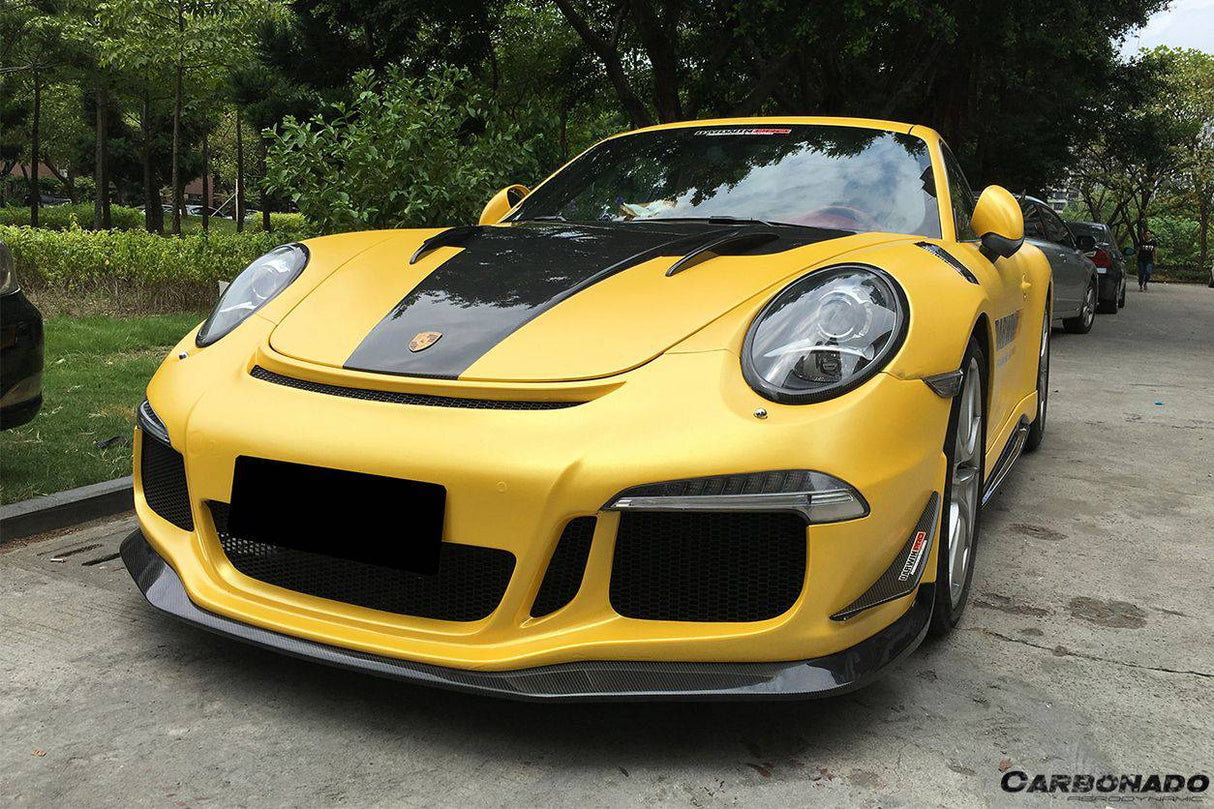 2013-2019 Porsche 911 991.1 991.2 Carrera 4 4S Turbo Targa  GT3 Convert MG Style Carbon Fiber Hood