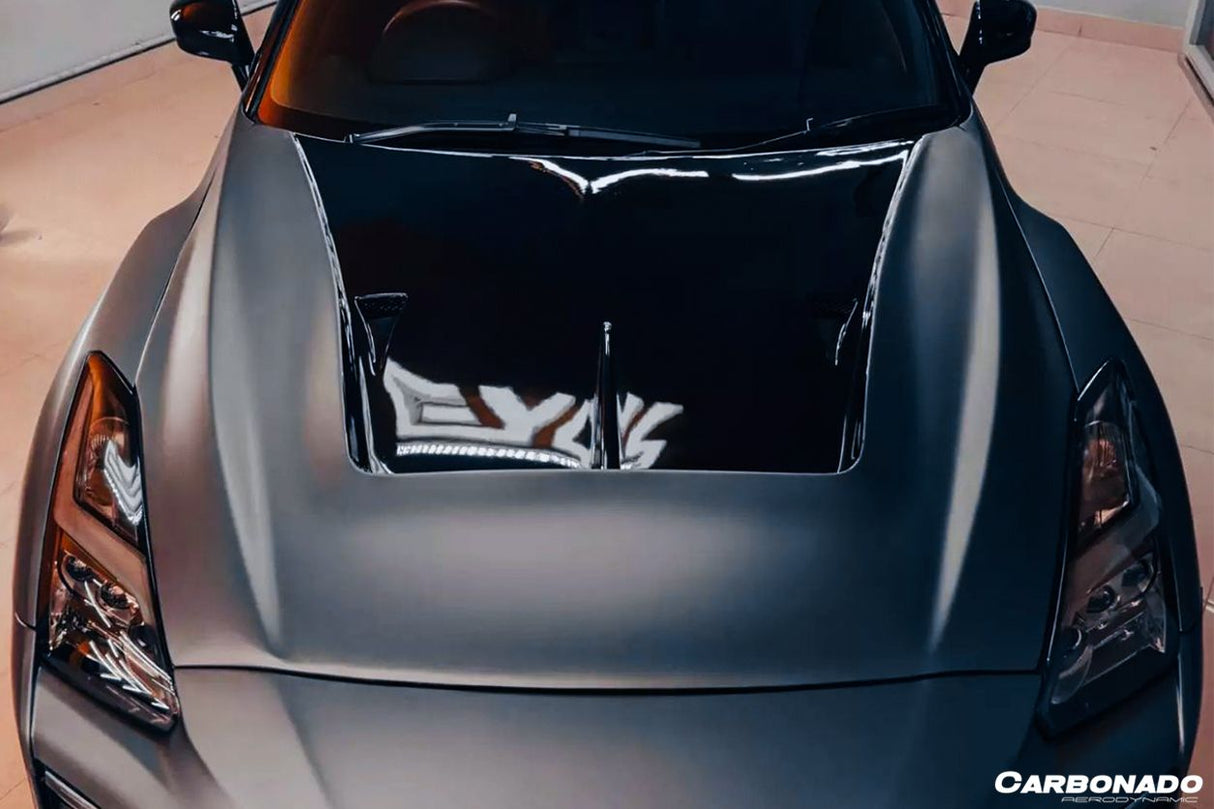 2009-2016 Nissan GTR R35 CBA  DBA LII Style Carbon Fiber Hood