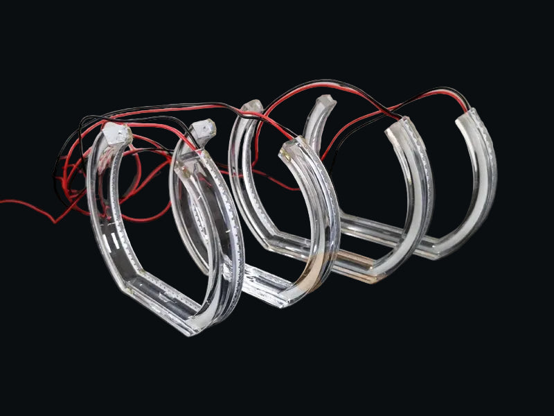 Ultra Bright DTM U-Style LED Angel Eyes Halo Ring Kit for BMW X5 E53 & E70 (2000–2013)