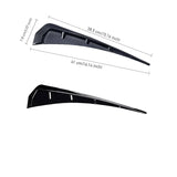 Universal Side Fender Vent Covers – Air Vent Wing Trim for Cars, SUVs & Trucks | Exterior Styling Upgrade (Pair)