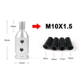 Universal Manual Gear Shift Knob Adapter – Aluminum M10x1.5 & M12x1.25 Thread Conversion Kit