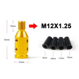 Universal Manual Gear Shift Knob Adapter – Aluminum M10x1.5 & M12x1.25 Thread Conversion Kit