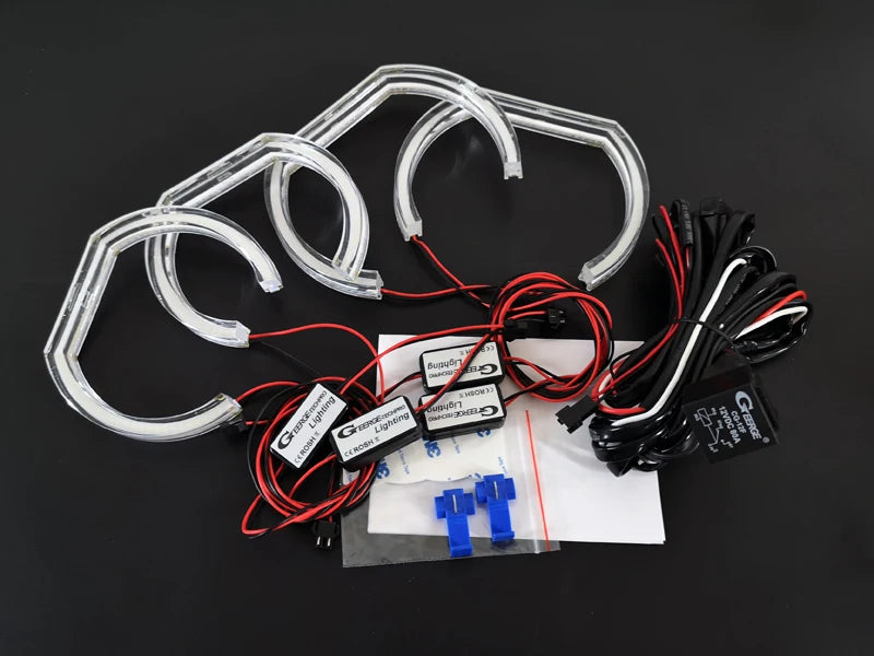 Ultra Bright DTM U-Style LED Angel Eyes Halo Ring Kit for BMW X5 E53 & E70 (2000–2013)