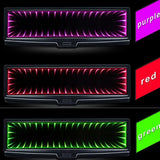 LED Ambient Interior Rearview Mirror – Wide View Flat Mirror Upgrade for Enhanced Cabin Style