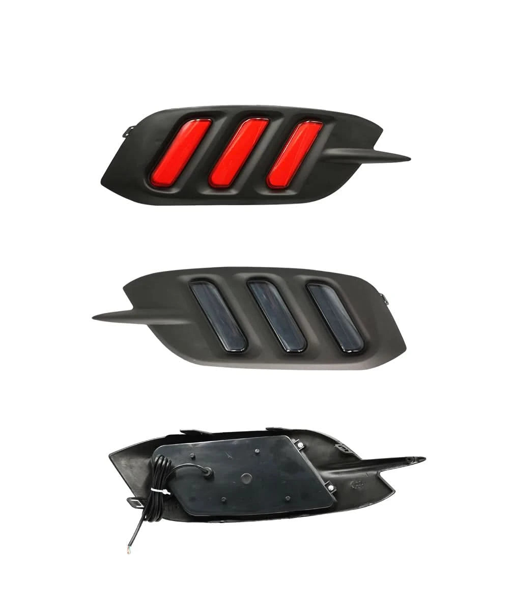 LED Rear Bumper Tail Light Set – For Honda Civic 2016–2018 | DRL, Brake & Turn Signal Reflector Lamps (Left & Right)