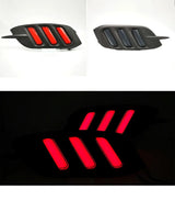 LED Rear Bumper Tail Light Set – For Honda Civic 2016–2018 | DRL, Brake & Turn Signal Reflector Lamps (Left & Right)
