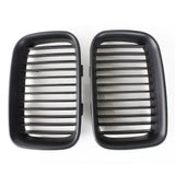 Matte Black Front Kidney Grille Set for BMW E36 1992-1996 – 318i / 325i Sport Hood Grilles