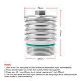VW / Audi / SEAT / Skoda DSG-6 DQ250 Aluminum Cool Flow Transmission Oil Filter Housing for EA113 / EA888 2.0T FSI / TSI (Golf MK5 / MK6 / MK7 / Scirocco / Passat / A3 / S3 / TT / TTS / Replaces 02E305045)