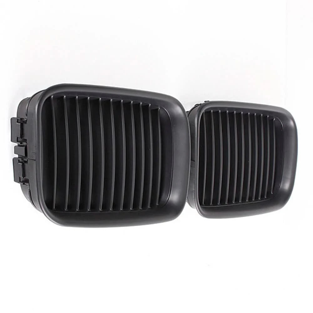 Matte Black Front Kidney Grille Set for BMW E36 1992-1996 – 318i / 325i Sport Hood Grilles
