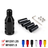 Universal Manual Gear Shift Knob Adapter – Aluminum M10x1.5 & M12x1.25 Thread Conversion Kit