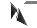 AutoTecknic Version III Dry Carbon Side Mirror Wind Deflector Set - A90 Supra 2020-Up