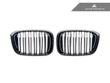 AutoTecknic Dual-Slats Gloss Black Front Grille Set - G01 X3 | G02 X4 Pre-LCI