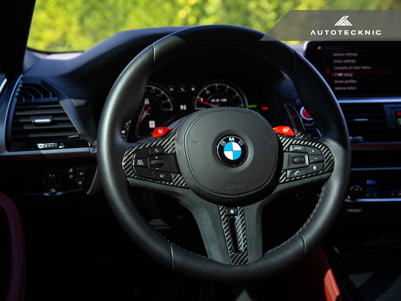 AutoTecknic Carbon Alcantara Steering Wheel Trim - G20 3-Series