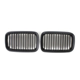 Matte Black Front Kidney Grille Set for BMW E36 1992-1996 – 318i / 325i Sport Hood Grilles