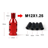 Universal Manual Gear Shift Knob Adapter – Aluminum M10x1.5 & M12x1.25 Thread Conversion Kit
