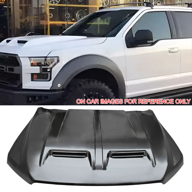 2015-2020 Ford F-150 Hood Cover Raptor Style Engine Bonnet Scoop Panel