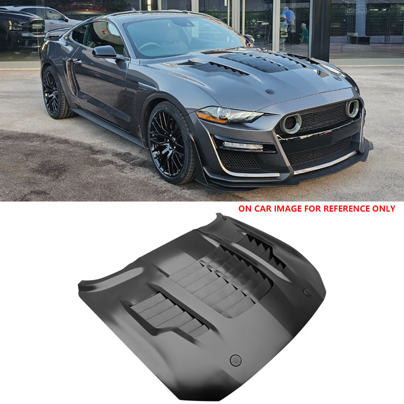2018-2023 Ford Mustang GT500KR Style Front Hood Engine Bonnet Aluminum