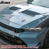 Front Hood Cover Bonnet for Ford Mustang 2018-2023 GTD Style Aluminum