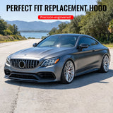 2015–2021 Benz C-Class W205 C63 Style Front Hood Scoop Vent Aluminum