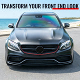 2015–2021 Benz C-Class W205 C63 Style Front Hood Scoop Vent Aluminum