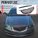 2004-2006 Acura TL Honeycomb Style Front Bumper Upper Grille w/ Frame Carbon Fiber Print ABS