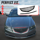 2004-2006 Acura TL Honeycomb Style Front Bumper Upper Grille w/ Frame Gloss Black ABS