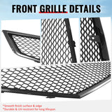 2006-2008 Acura TSX Honeycomb Style Front Bumper Upper Grille Replacement Carbon Fiber Print ABS