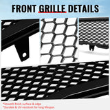 2006-2008 Acura TSX Honeycomb Style Front Bumper Upper Grille Replacement Gloss Black ABS