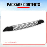 2011-2014 Chrysler 300 SRT8 Front Bumper Lower Grille SRT8 Style Chrome& Gloss Black ABS Mesh Grill Replacement