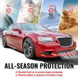 2011-2014 Chrysler 300 SRT8 Front Bumper Lower Grille SRT8 Style Chrome& Gloss Black ABS Mesh Grill Replacement