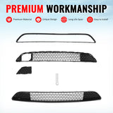 2011-2014 Chrysler 300 SRT8 Front Bumper Lower Grille SRT8 Style Gloss Black ABS Mesh Grill Replacement