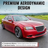 2011-2014 Chrysler 300 SRT8 Style Front Bumper Upper Grille Chrome& Gloss Black ABS Mesh Grill Replacement