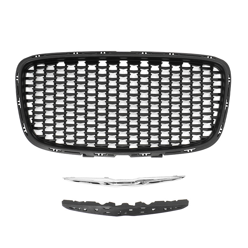 2015-2023 Chrysler 300 Matte Black 300S Sport Front Bumper Grille ABS