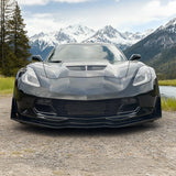 2014-2019 Chevy Corvette Gloss Black C7 Z06 Front Bumper Grille ABS