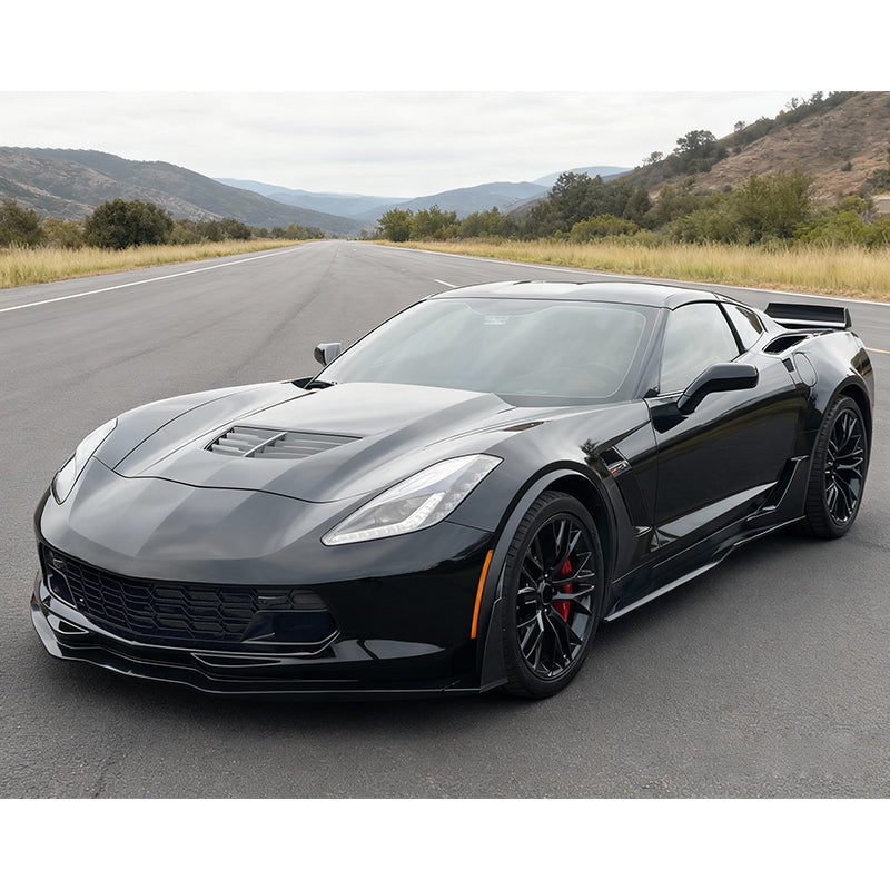 2014-2019 Chevy Corvette Gloss Black C7 Z06 Front Bumper Grille ABS
