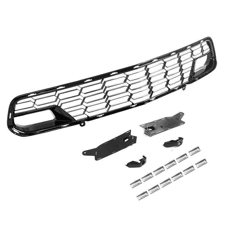 2014-2019 Chevy Corvette Gloss Black C7 Z06 Front Bumper Grille ABS