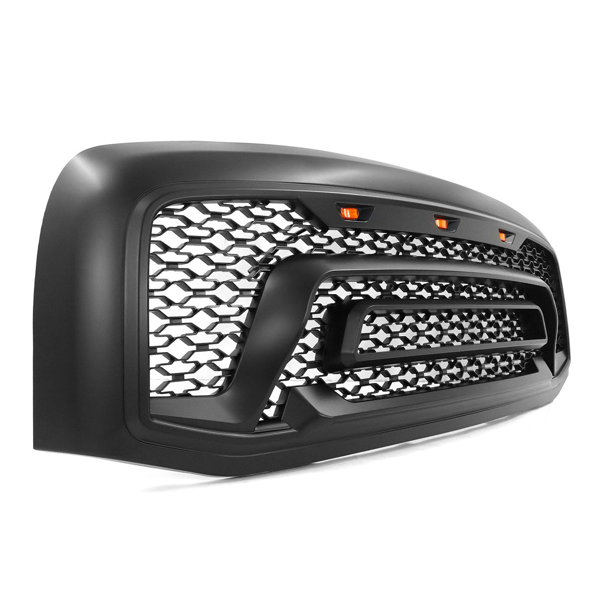 2006-2009 Dodge Ram 1500 2500 3500 Black Grille W/Signal Light