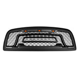 2009-2012 Dodge Ram 1500 Gloss Black Front Upper Grille W/Signal Light