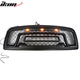 2009-2012 Dodge Ram 1500 Gloss Black Front Upper Grille W/Signal Light